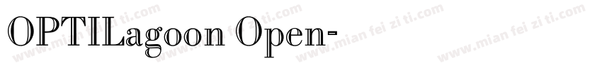 OPTILagoon Open字体转换